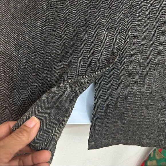 Faconnable Men’s 100% Wool Sport Coat Jacket Blazer Herringbone Gray Sz L - Picture 6 of 16